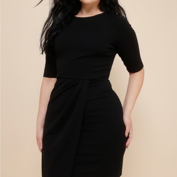 LuLu’s Black Sheath Dress - Picture 1 of 9